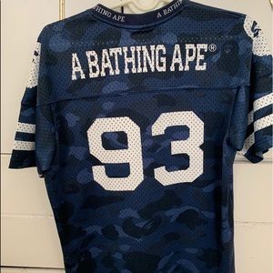 A BATHING APE JERSEY (BLUE SIZE L)